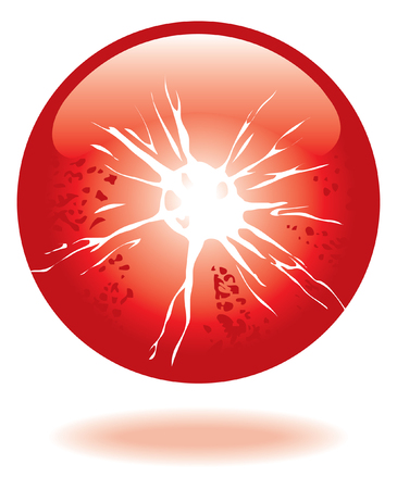 Fireball. Vector image for logo or illustrationsのイラスト素材
