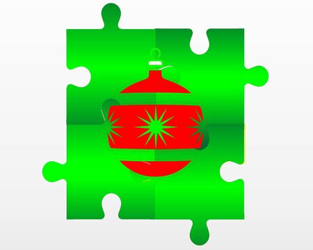 christmas puzzle backroundのイラスト素材