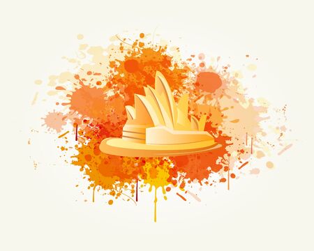 Decorative Travel and Splash Vector Backroundのイラスト素材