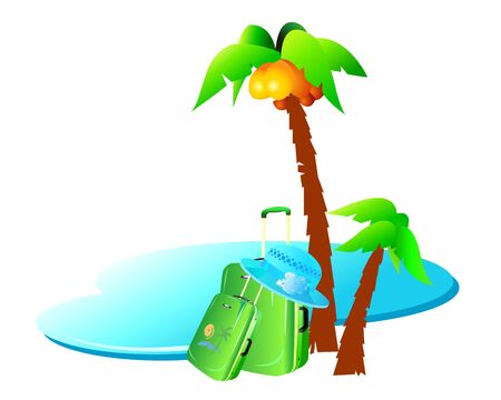 Summer and Holiday Backroundのイラスト素材