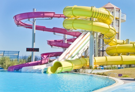 Fun time in aqua park izmir,turkeyのeditorial素材