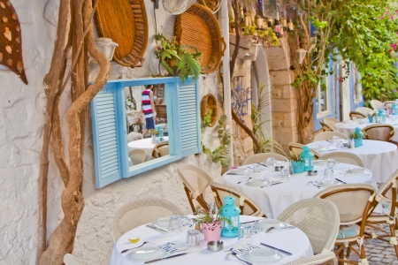 Beautiful Stone Street in Alaçati   izmir,Turkeyのeditorial素材