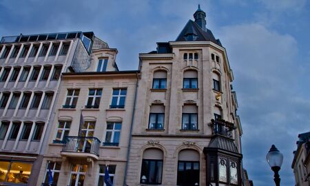 Beautiful  Night Scene in Luxemburgのeditorial素材