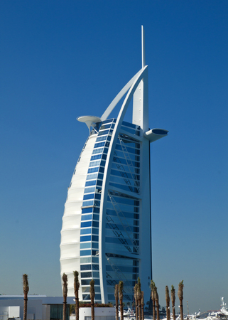 Burj Al Arab Hotel in Dubai, United Arab Emiratesのeditorial素材