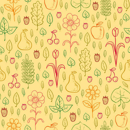 Summer seamless textureのイラスト素材