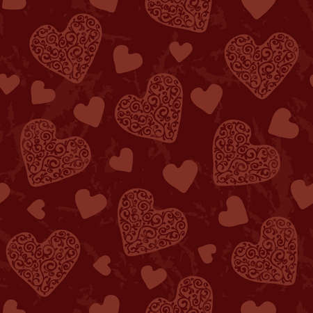 Hearts seamless pattern for Valentine dayのイラスト素材