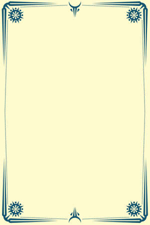 Vector vintage decorative frame with design elementsのイラスト素材