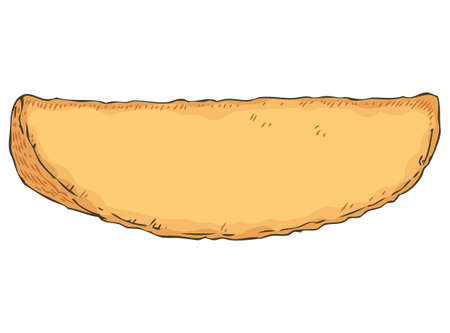 Brown Potato Sliceのイラスト素材