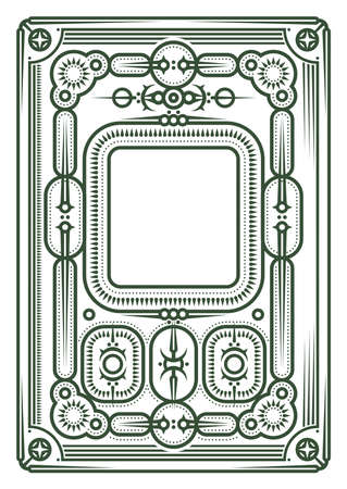 Abstract Border or Frame.White Space in the Centreのイラスト素材