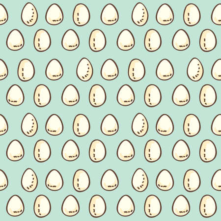 Eggs Seamless Patternのイラスト素材