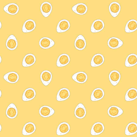 Boiled Eggs backgroundのイラスト素材