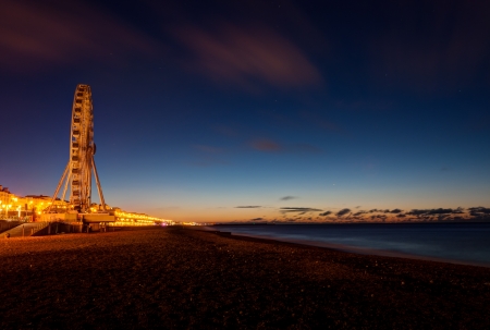  Brighton Wheel at night  のeditorial素材