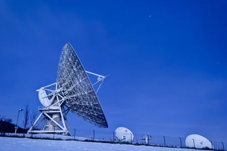 Satellite broadcasting dish in Aflenz,Austria. の写真素材