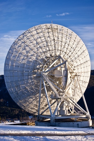 Satellite broadcasting dish in Aflenz,Austria  の写真素材