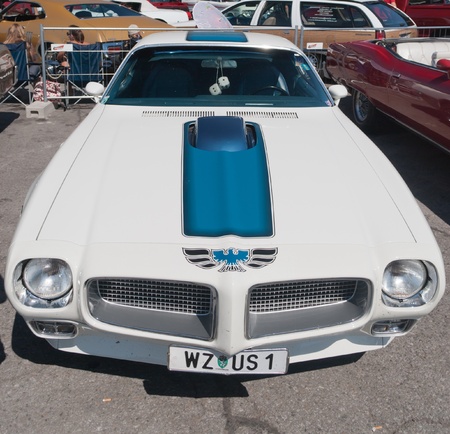GRAZ, AUSTRIA-SEPTEMBER 11:Pontiac Firebird at American cars show -20th Crocodile Meeting; September 11,2011 in Kalsdorf bei Graz,Austria. のeditorial素材