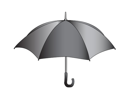 illustration of black umbrella  のイラスト素材