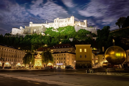 Kapitelplatz,Salzburg,Austria  Historic Centre of the City of Salzburg のeditorial素材