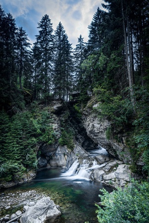  Beautiful mountain waterfall-Kals am Grossglokner,Austria 