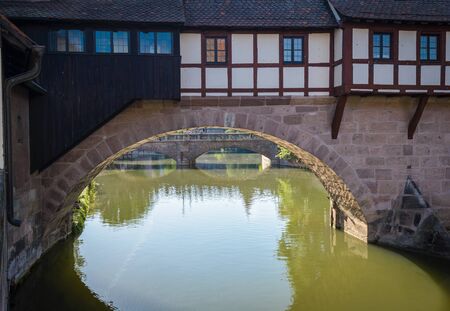 Bridges of Nuremberg -Pegnitz river, Bayern, Germany