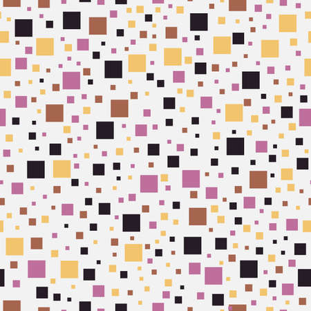 Seamless geometric repeated colorful squares pattern design. Perfect for textile, fashion print,...