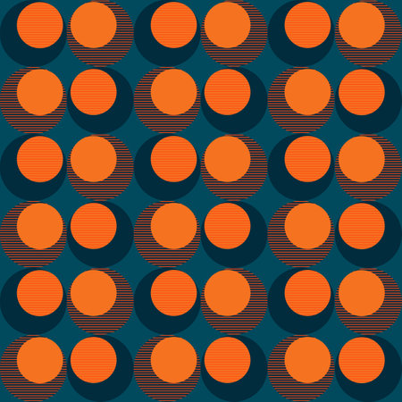 Modern abstract geometric seamless pattern with stripes. Cute abstract geometrical textures. Simple pattern design for babies, kids, decor.のイラスト素材