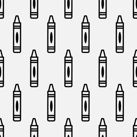 Crayons seamless pattern. Back to school concept. For wallpaper, scrapbooking, stationary, textile prints, wrapping paper, backgrounds. EPS 10.のイラスト素材