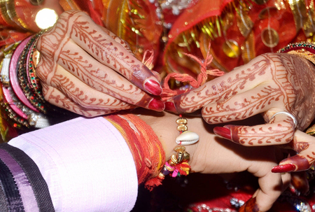 Ceremonial in Indian wedding, Groom And Bridal Together