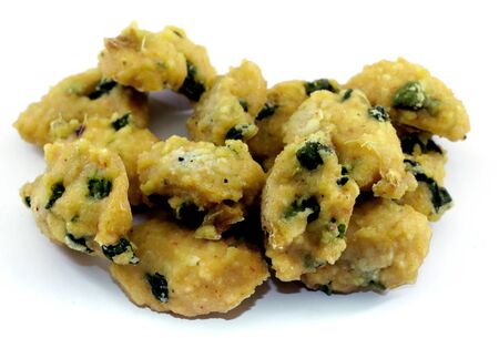 Cluster of home made tasty and healthy moong & urad dal masala vadi for preparing yummy recipe, India.の写真素材