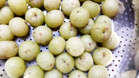 Indian gooseberry, fruit has medicinal properties.の写真素材