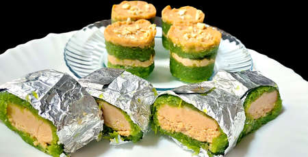 Doodhi ki Barfi Indian sweet dish.bottle gourd barfi, ghiya barfi, loki barfiの写真素材