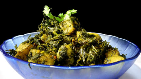 Fenugreek & potato sabzi or Aloo Soya Methi masala is healthy Indian Cuisine