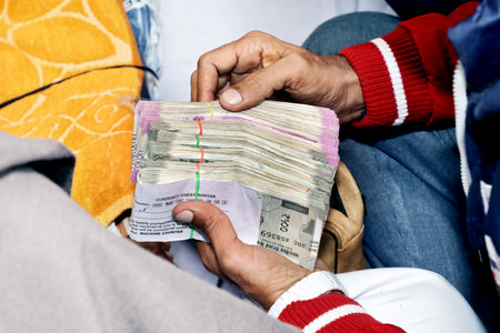 Giving Shagun money in Ritual during a hindu marriage in india