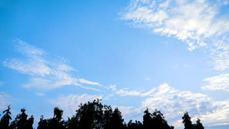A scenic shot of beautiful cloudscape against the blue sky