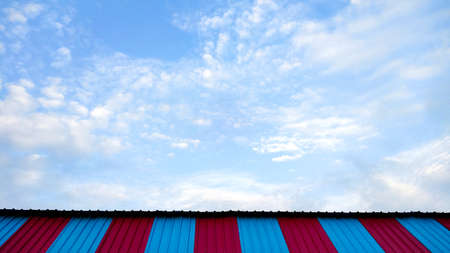 A scenic shot of beautiful cloudscape against the blue skyの写真素材