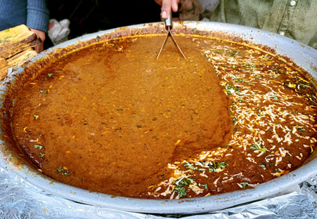 closup of Street food at the Indian market