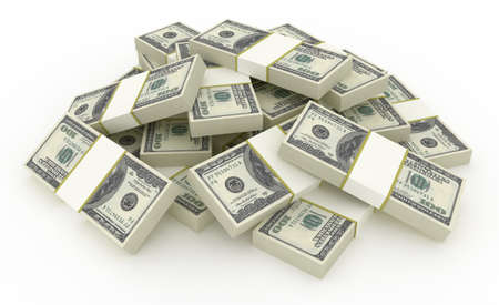 Stack of Dollar Bills. HQ 3d Render. Stack of Dollar Bills. HQ 3d Render.