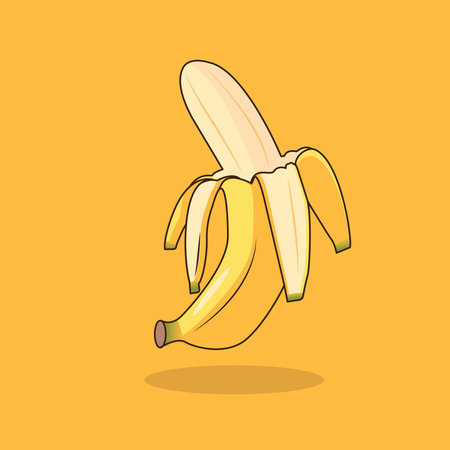 Banana Fruit vector graphic Illustrationのイラスト素材