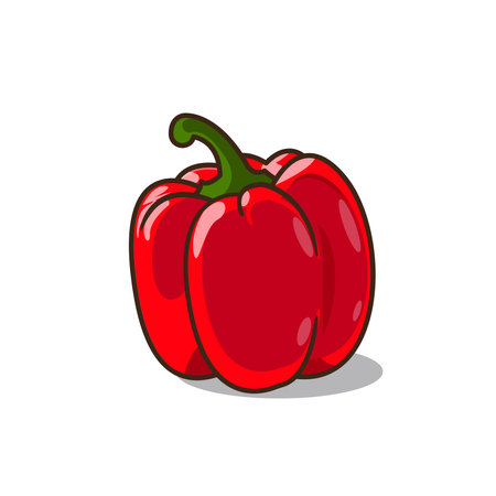 Paprika vector illustration cartoon designのイラスト素材