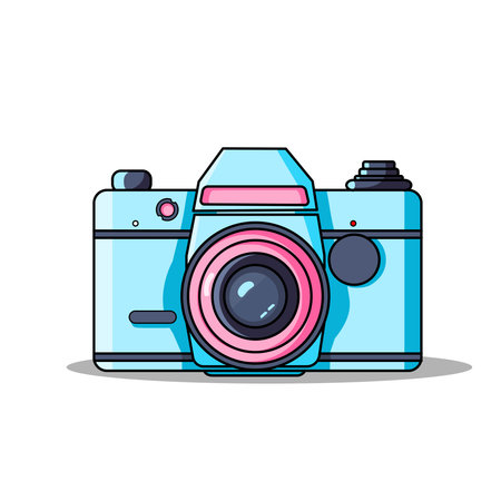 Cartoon Camera Vector Illustration Cartoon Isolated Designのイラスト素材