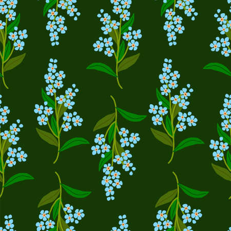 pretty small floral print pattern seamless backgroundのイラスト素材