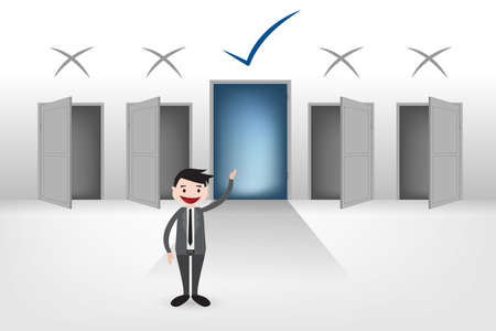 Choose the right way, make you get closer to success vector eps10のイラスト素材