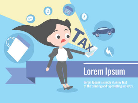 financial taxation presentation infographic (Vector eps10)のイラスト素材