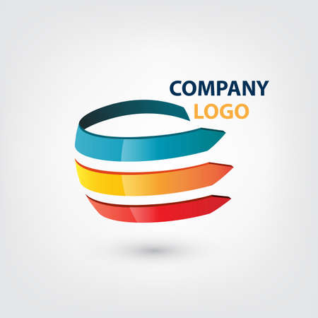 Company Logo Globe shape conceptのイラスト素材