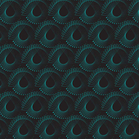 abstract fantasy line art with pattern grow in the dark concept