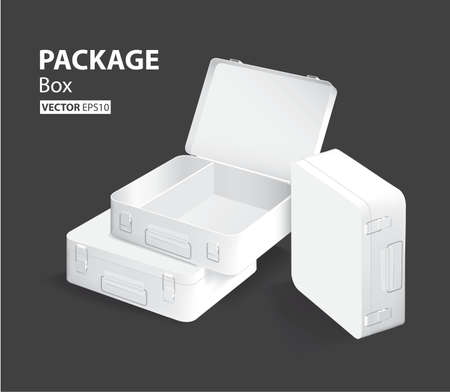 container and packaging box designのイラスト素材