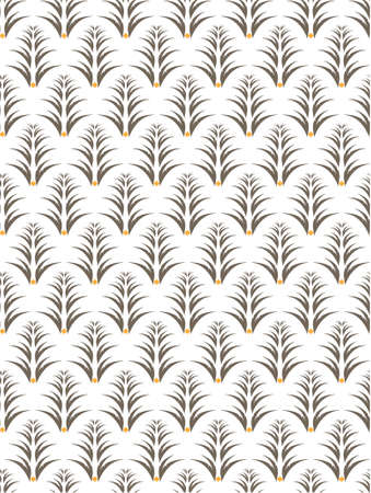 brown tree patternのイラスト素材