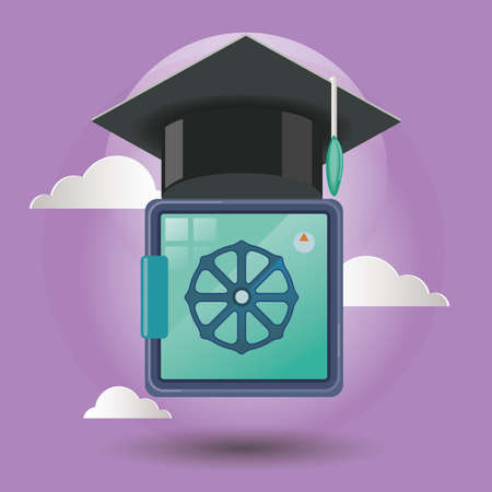 illustration and design concept icons for web and mobile services and apps. Icons for education, online education, online learning, learn to think.のイラスト素材