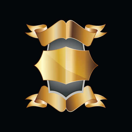 labels with gold elements.のイラスト素材