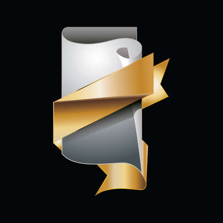 labels with gold elements.のイラスト素材