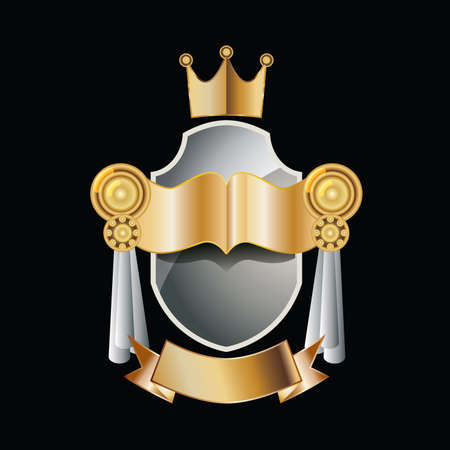 labels with gold elements.のイラスト素材